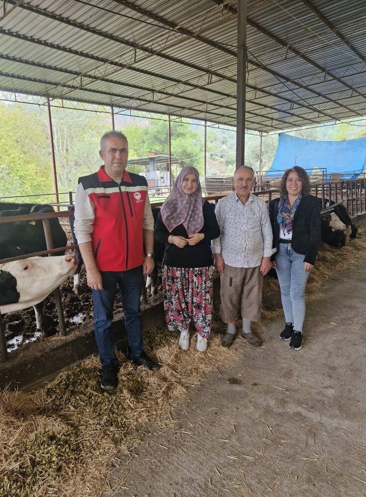 Aydın'ın Efeler ilçesinde Tuğba Yıldırım, Tarım ve Orman Müdürlüğü'nün desteğiyle