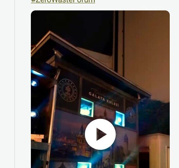 Emine Erdoğan, Galata Kulesi'nde "Uluslararası Sıfır Atık Forumu" kapsamında çevre