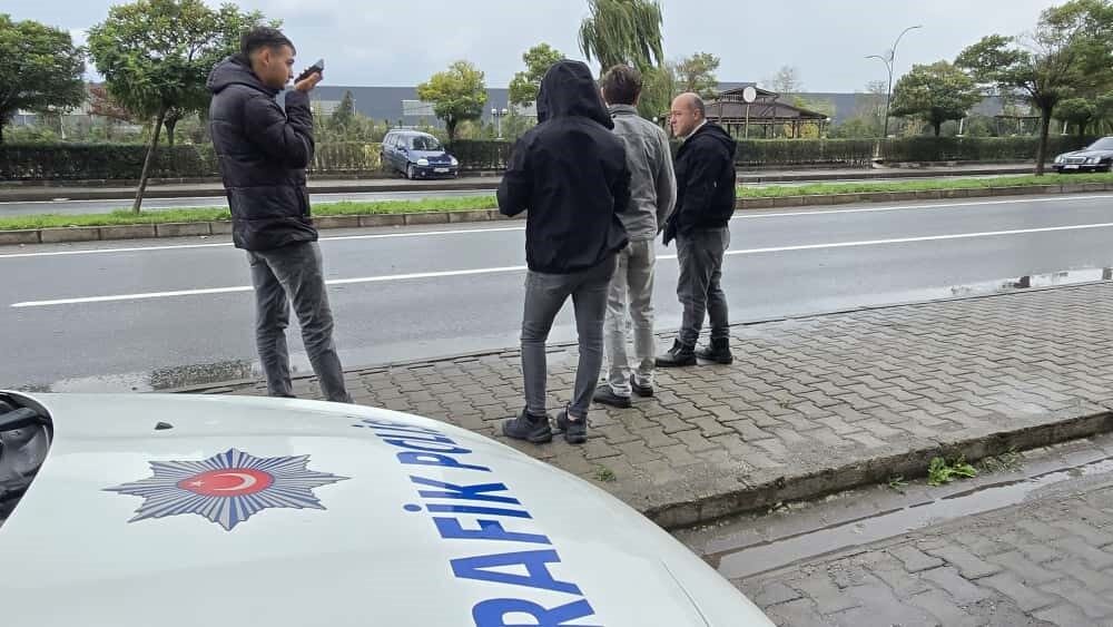 Zonguldak'ın Ereğli ilçesinde meydana gelen trafik kazasında sürücüler O.K. ile