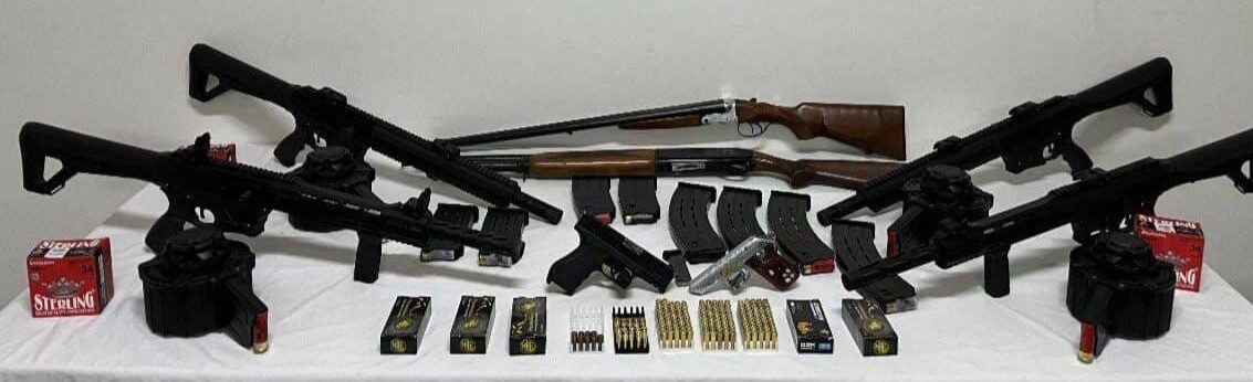 Tekirdağ'ın Ergene ilçesinde jandarma, bir çiftlikteki ruhsatsız silahlara yönelik operasyon