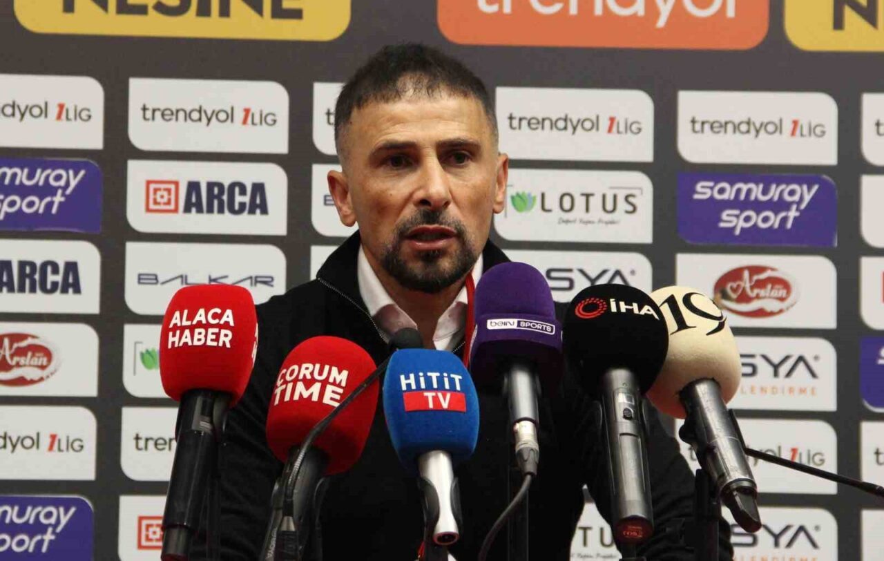 Boluspor Teknik Direktörü Ertuğrul Arslan, Çorum FK ile 0-0 berabere