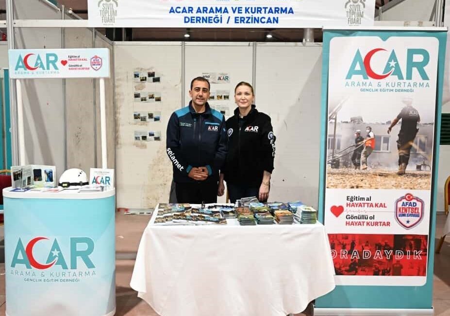 Erzincan'ı ACAR Arama Kurtarma Gençlik ve Eğitim Derneği, Türkiye'nin en
