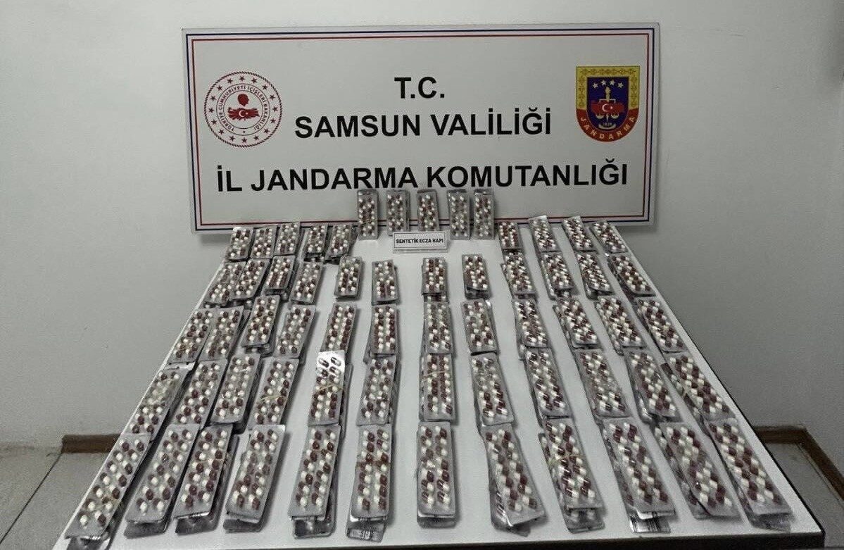 Samsun’un Tekkeköy ilçesinde jandarma, V.Ö. (24) isimli kişinin evinde yaptığı