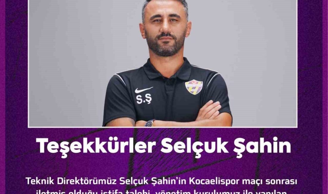 Eyüpspor, Teknik Direktör Selçuk Şahin ile yollarını ayırdı. Şahin, takımın