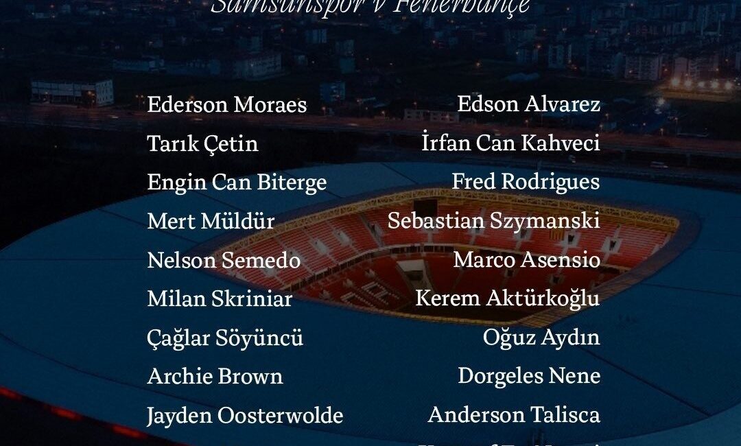 Fenerbahçe, yarın Samsunspor ile oynayacağı maça hazırlıklarını tamamlayarak yola çıktı.