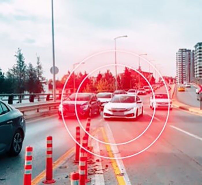 Gaziantep'te Ekim ayında gerçekleştirilen trafik denetimlerinde, hatalı şerit değişikliği yapan