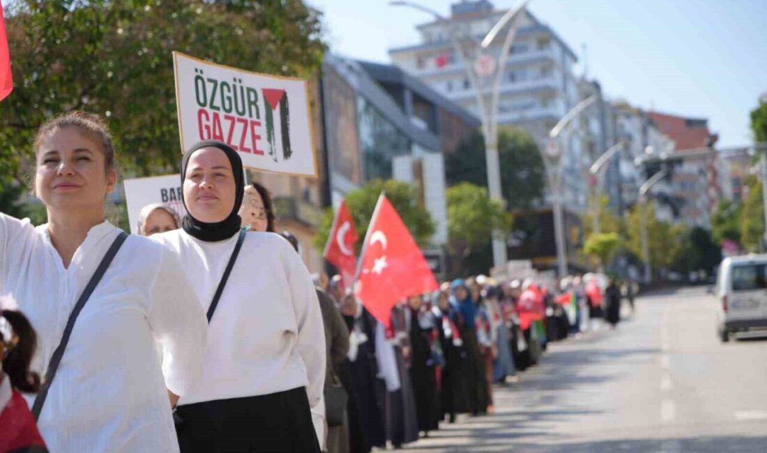 Samsun'da AK Parti İl Kadın Kolları, "Gazze İçin Sessiz Çığlık"