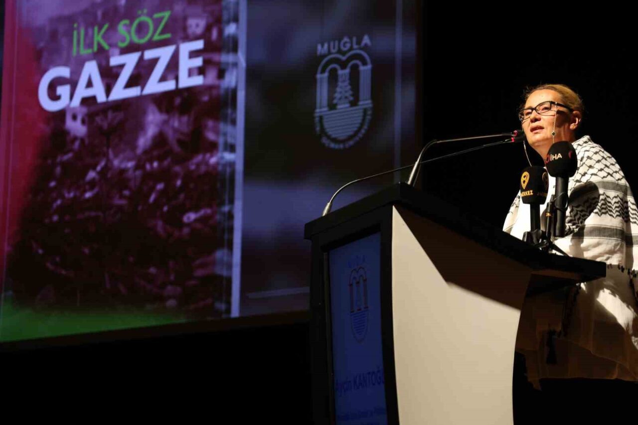 Ayçin Kantoğlu, "Anadolu’dan Gazze’ye" Platformu Başkan Yardımcısı olarak Muğla Sıtkı