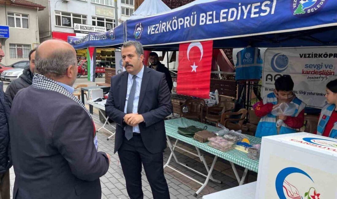 Vezirköprü’de Gazze’ye Destek İçin Hayır Çarşısı Açıldı Samsun'un Vezirköprü ilçesinde, Gazze'ye destek amacıyla hayır çarşısı açıldı. Mehmet