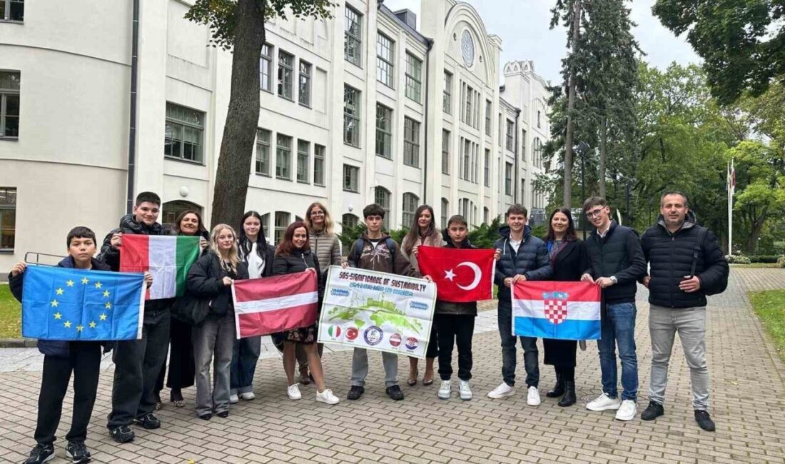 Altınkent Ortaokulu, Erasmus+ "S.O.S." projesi kapsamında Letonya'nın Riga şehrinde, okul