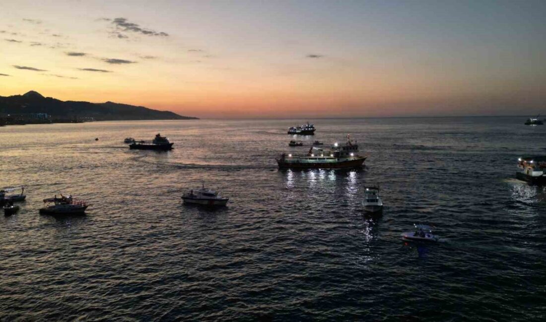 Giresun'da, Filistin'e yardım götüren Sumud Filosu'na yönelik İsrail saldırısını kınamak