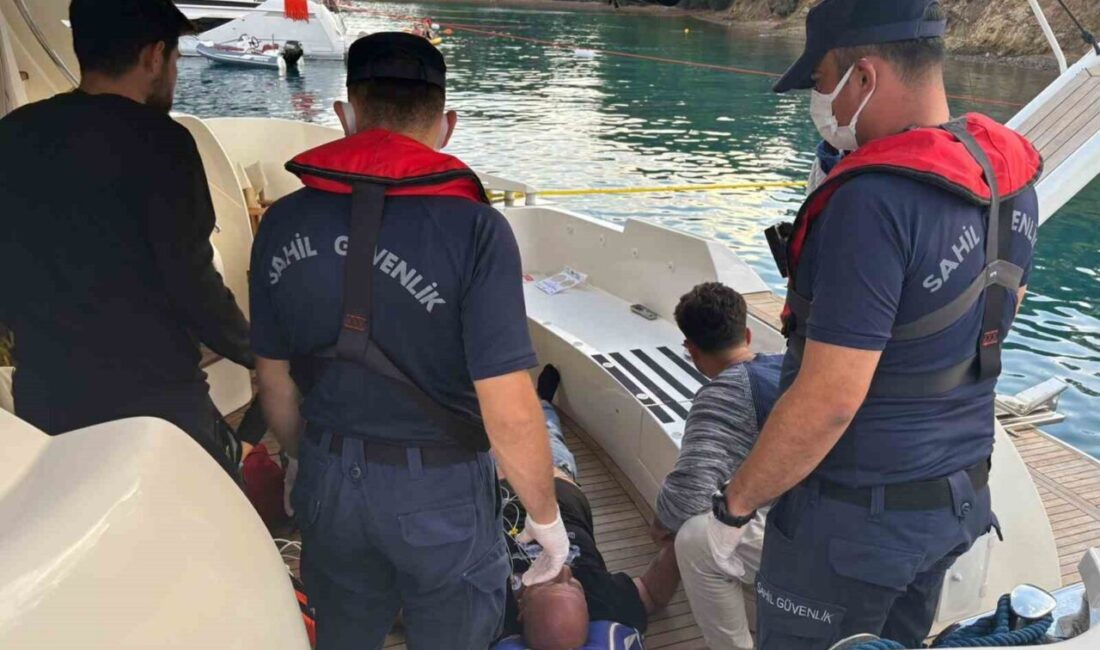Muğla'nın Fethiye ilçesinde, Göcem açıklarında bir özel teknede sağlık sorunu