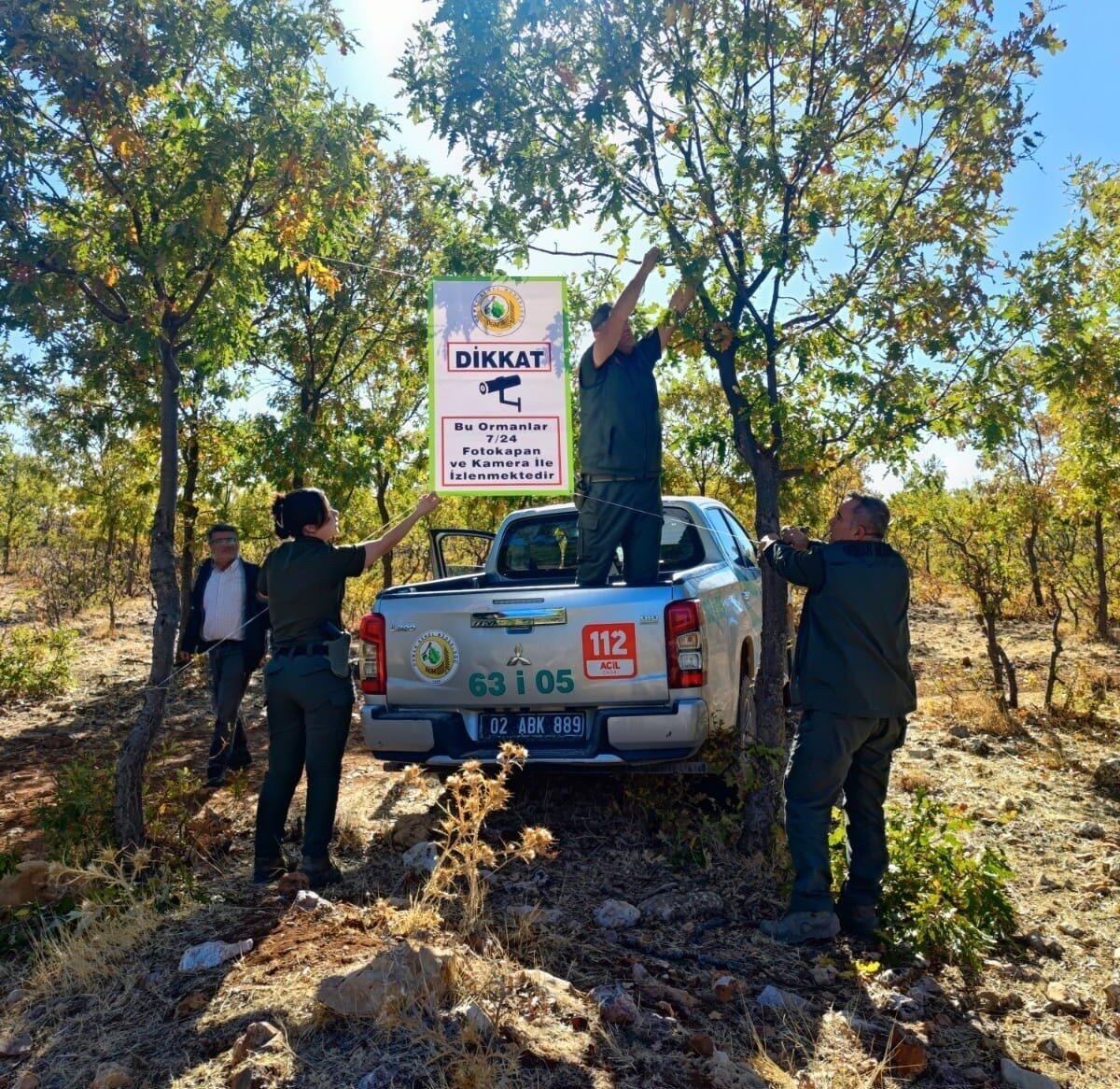 Adıyaman Gölbaşı'nda, orman suçlarıyla mücadele için 16 yapay zeka destekli