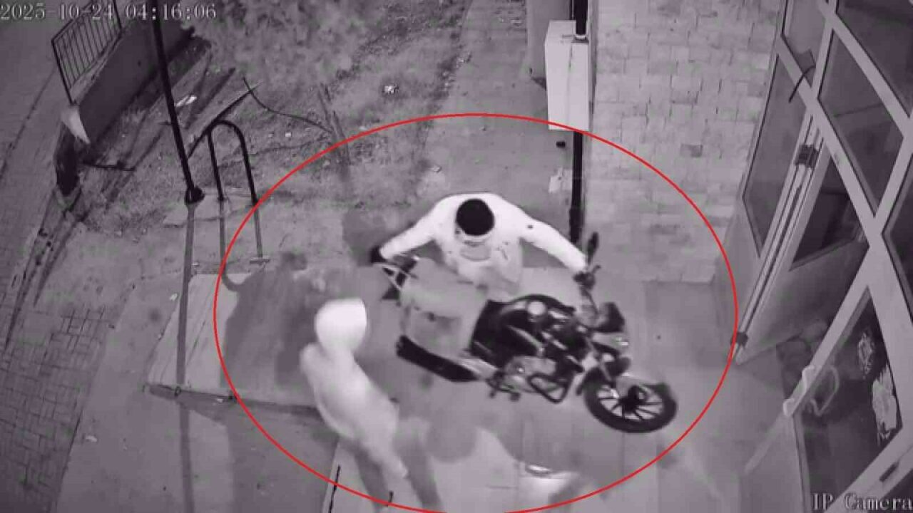 Hatay'ın Reyhanlı ilçesinde, iki kişi güvenlik kamerasınca kaydedilen hırsızlık anında