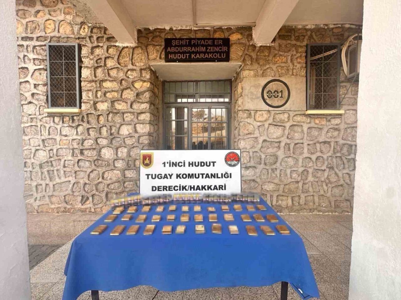 Hakkari Sınır Hattında Yapılan Operasyonda 36 Kilo 18 Gram Sarma Altın Yakalandı