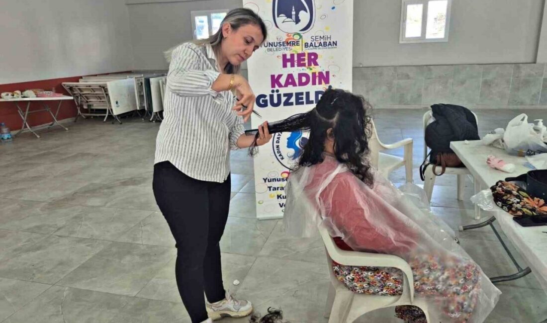 Her Kadın Güzeldir Projesi Örencik Mahallesi’nde Kadınlara Kuaförlük Hizmeti Sunuldu Yunusemre Belediye Başkanı Semih Balaban’ın eşi Serap Balaban’ın öncülüğünde başlatılan
