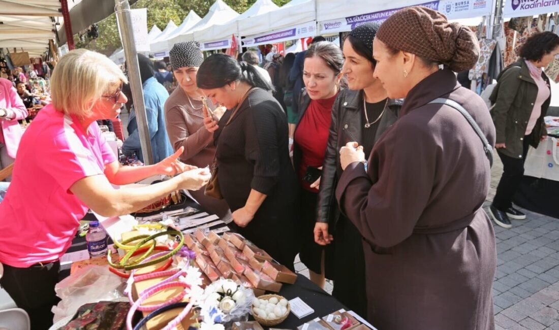 Meydan Kadınların Projesi, Heykel Orhangazi Parkı’nda Bursalı Kadınları Bir Araya Getirdi Büyükşehir Belediyesi'nin kadınları desteklemek amacıyla düzenlediği 'Meydan Kadınların' dayanışma pazarı,