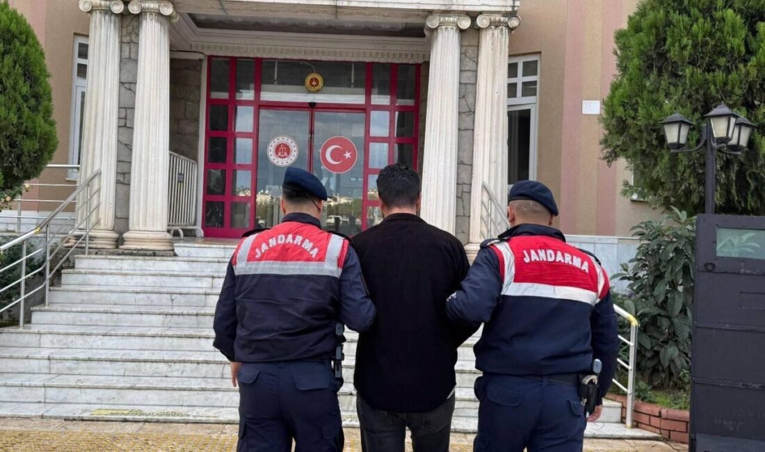Didim ilçesinde jandarma ekipleri, hırsızlık suçundan hakkında kesinleşmiş 4 yıl