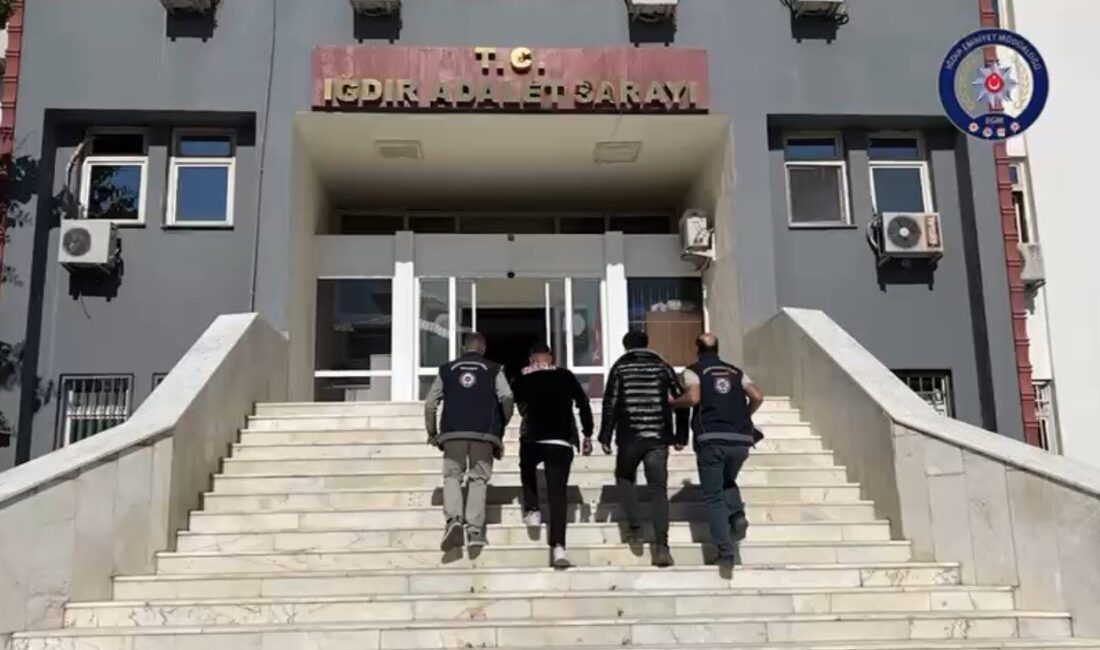 Iğdır'da düzenlenen operasyonda, yasa dışı olarak Türkiye'ye giriş yapan 10