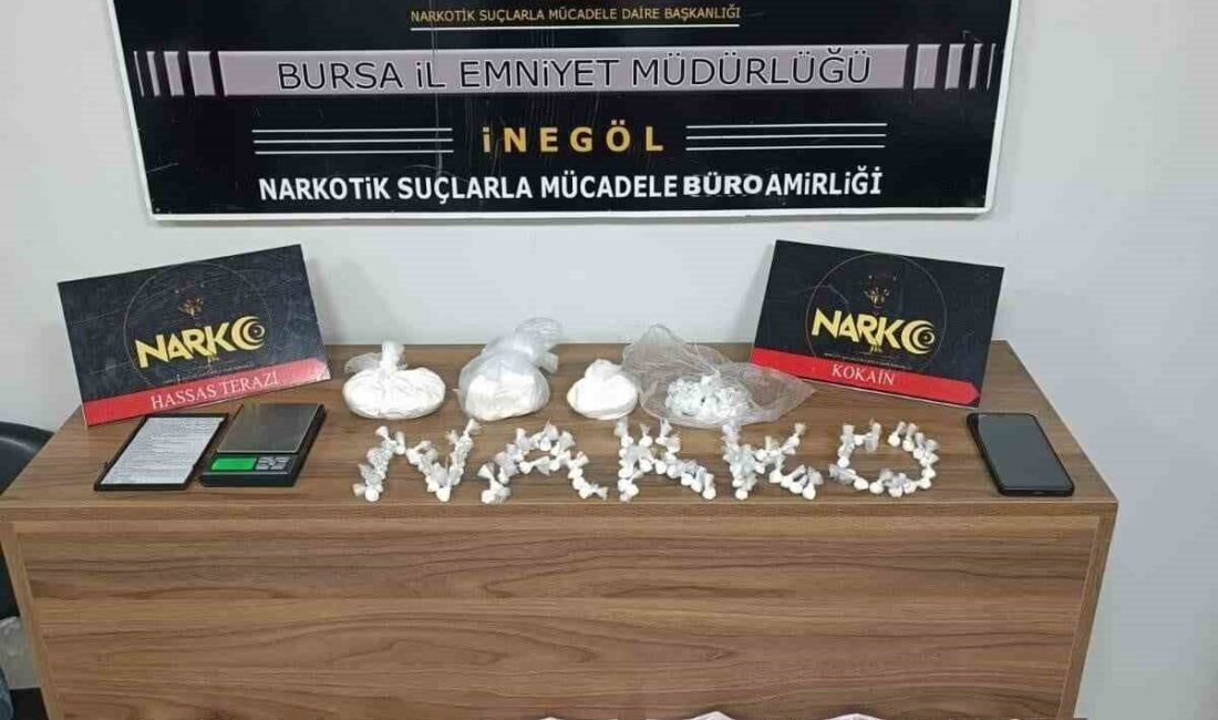 İnegöl’de Uyuşturucu Ticareti Yapan Şahıs Yakalandı, Operasyonda 620 Gram Kokain Ele Geçirildi İnegöl'de narkotik ekipleri, uyuşturucu ticareti yaptığı belirlenen Birkan Y. isimli