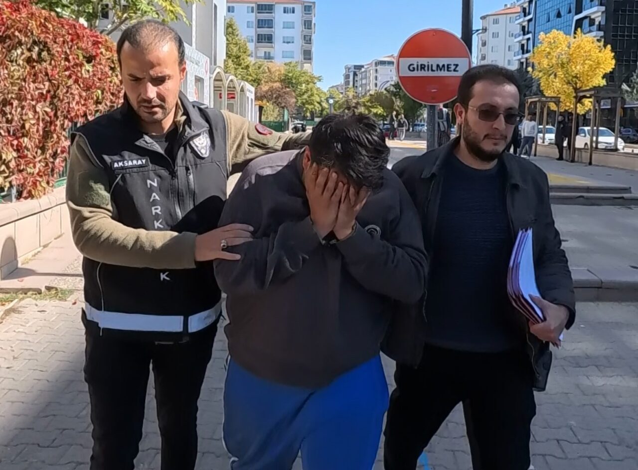 Aksaray'da yapılan operasyon sonucunda, İran uyruklu 20 yaşındaki A.M. uyuşturucu