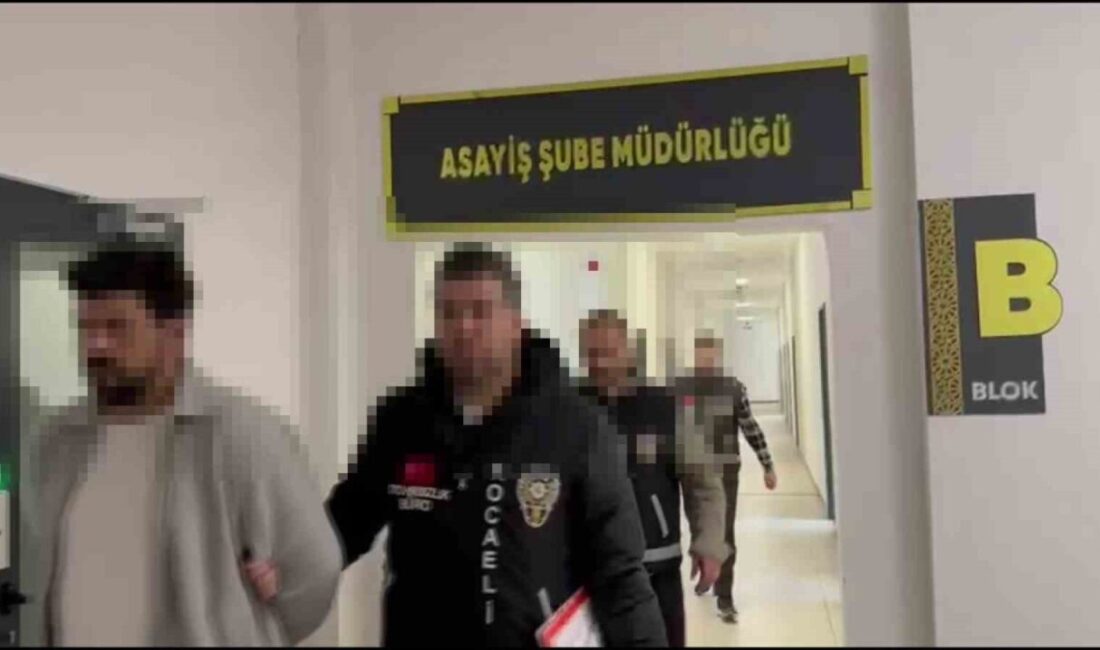 Kocaeli'de iş yerinden hırsızlık ve sahte belge düzenleme suçlamasıyla 3