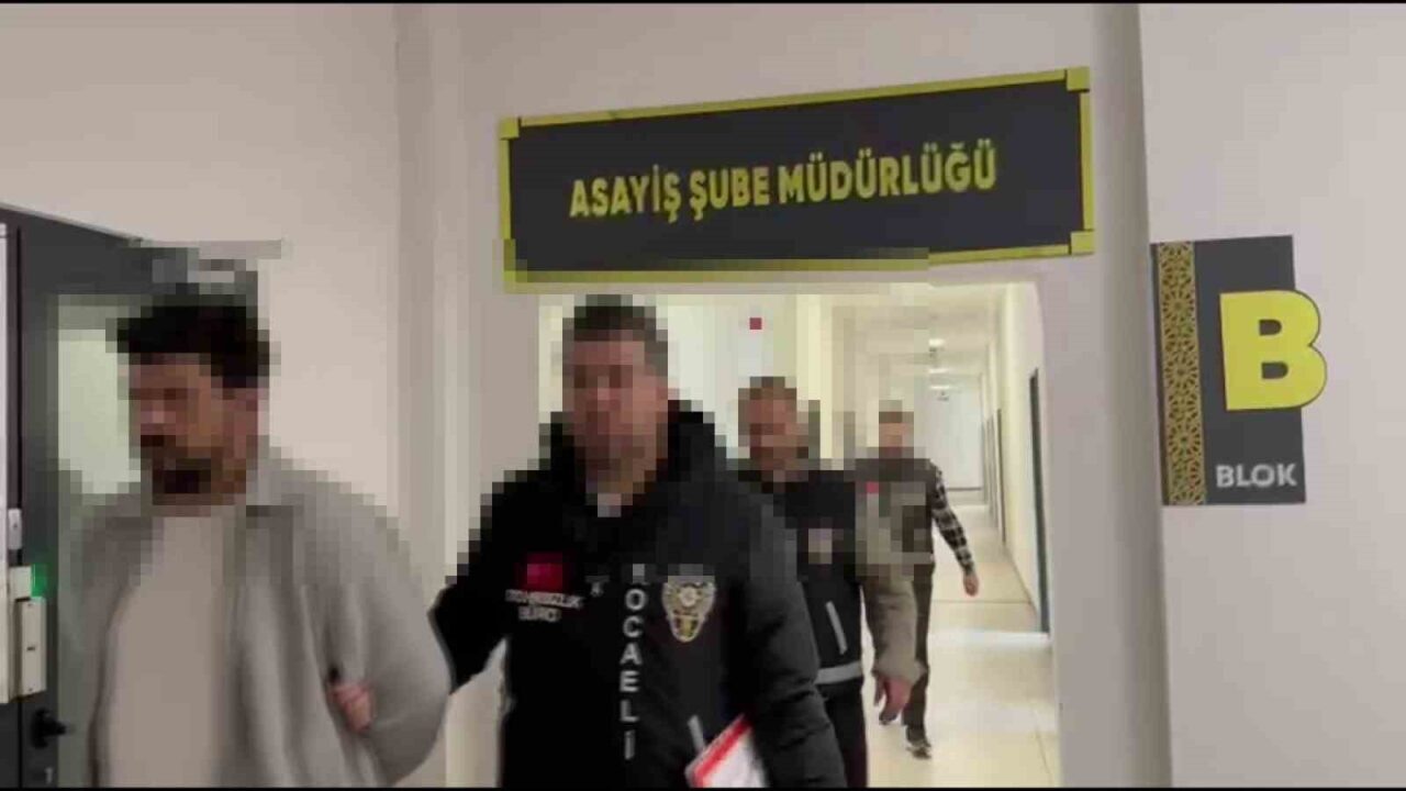 Kocaeli'de iş yerinden hırsızlık ve sahte belge düzenleme suçlamasıyla 3