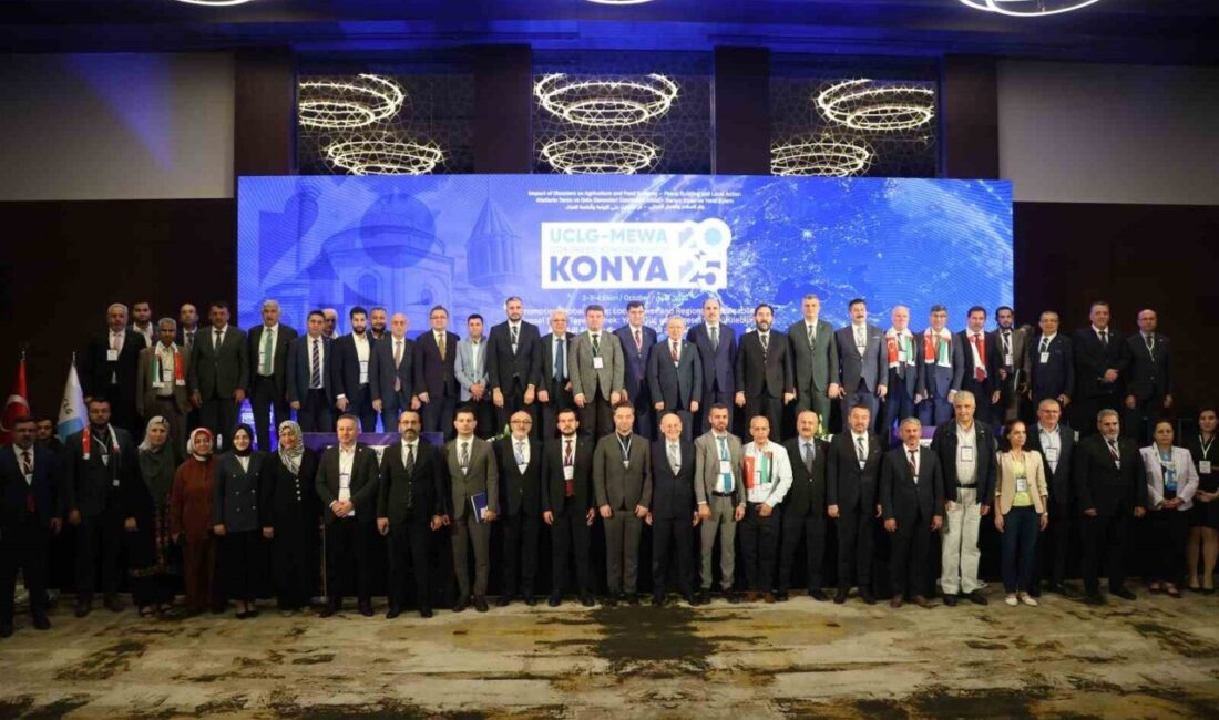Konya'da düzenlenen UCLG-MEWA Kongresi'nde, hapisteki Filistin El-Halil Belediye Başkanı Tayseer