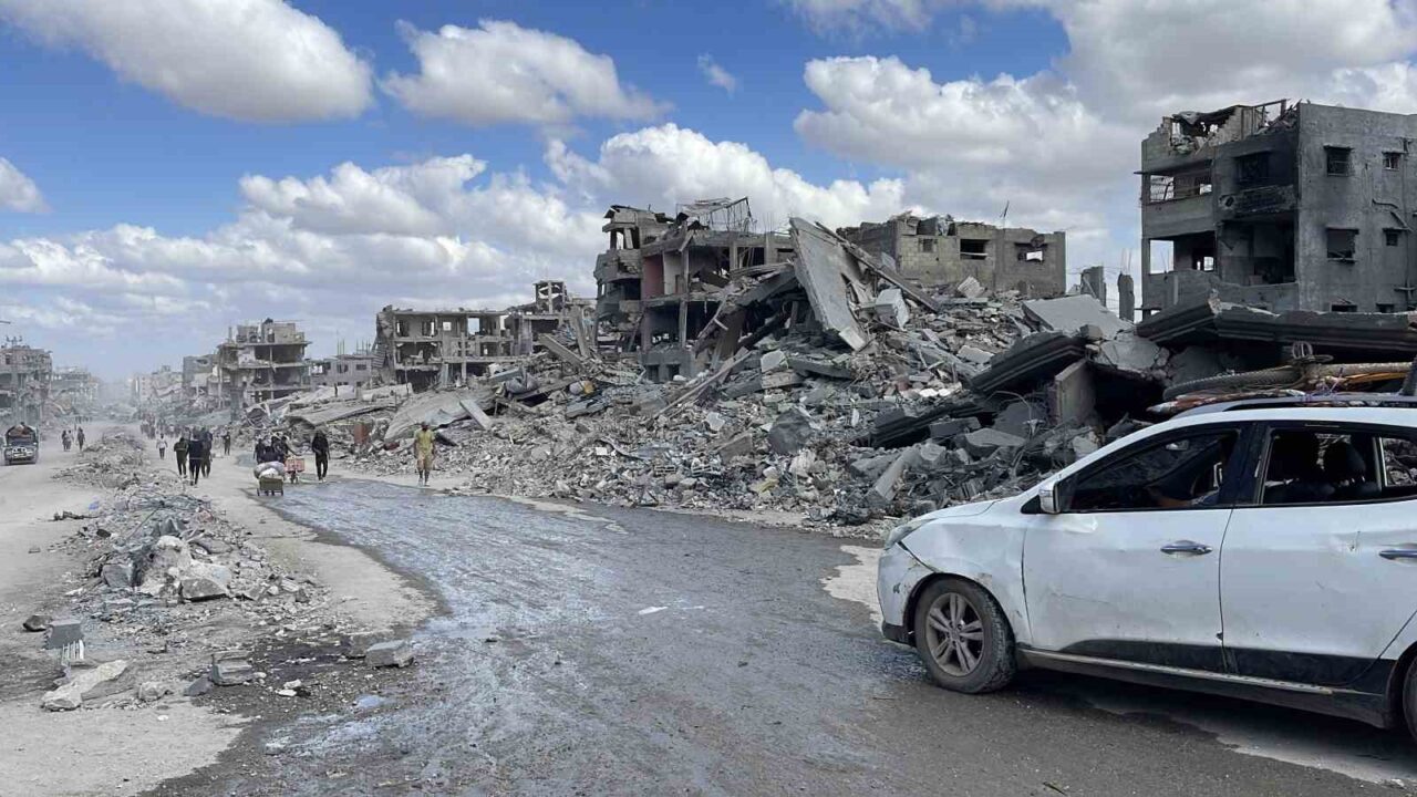 İsrail ordusunun Gazze Şehri'nden çekilmesiyle birlikte, şehirde büyük yıkımlar ortaya
