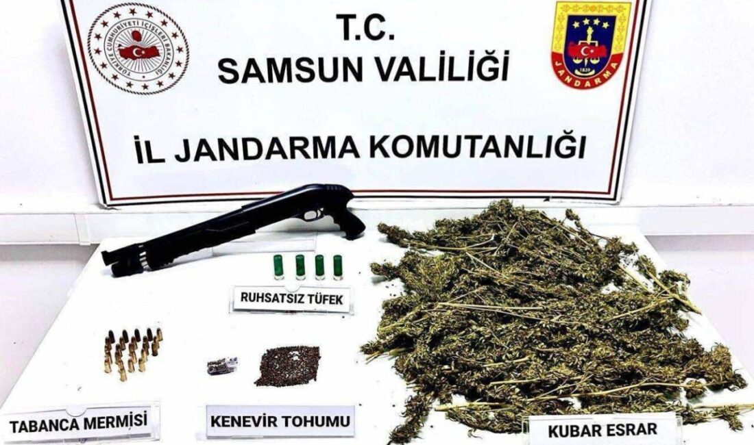 Samsun’da jandarma operasyonunda uyuşturucu ve silah ele geçirildi Samsun'un Çarşamba ilçesinde jandarma, uyuşturucu ticaretine yönelik düzenlenen operasyonda 2.5