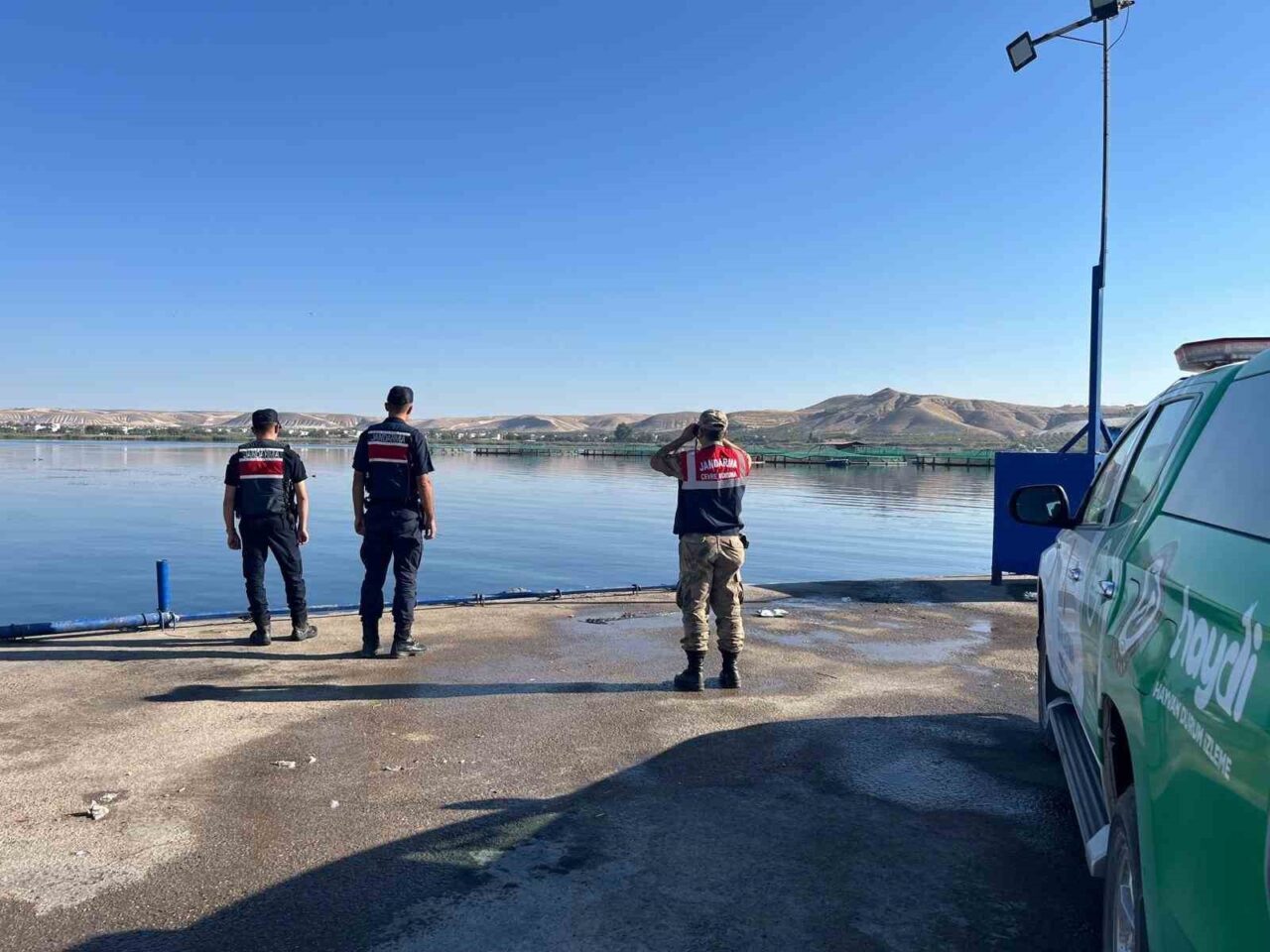 Gaziantep'te jandarma ve Doğa Koruma Müdürlüğü ekipleri, Karkamış ilçesindeki avlak