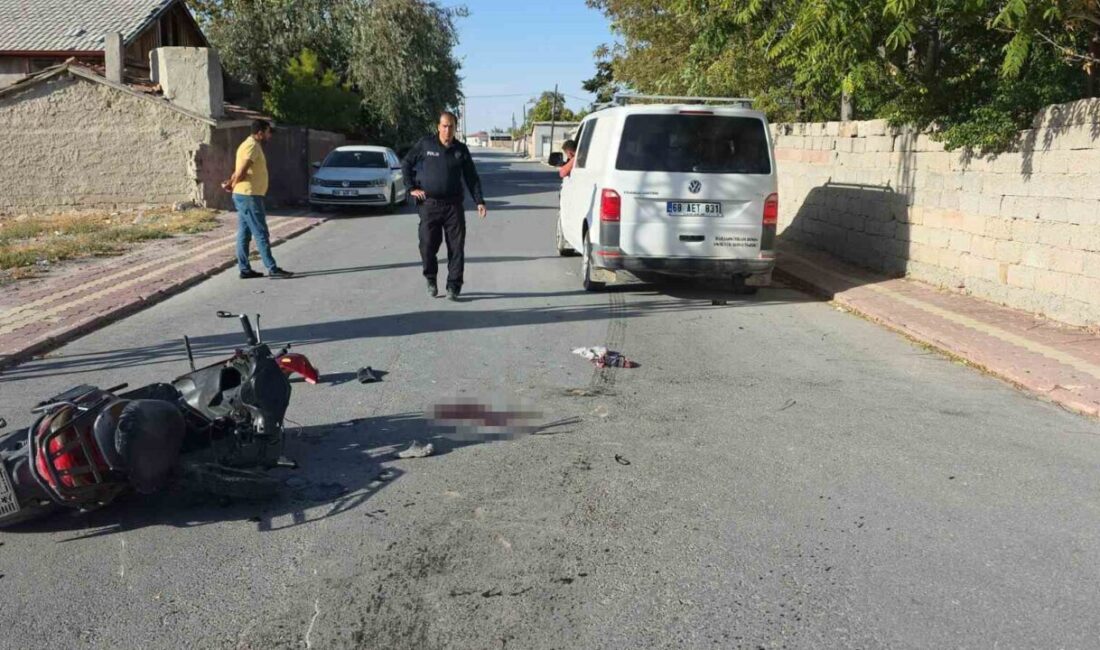 Aksaray'ın Eskil ilçesinde meydana gelen kazada, Muzaffer H. yönetimindeki kamyonet,