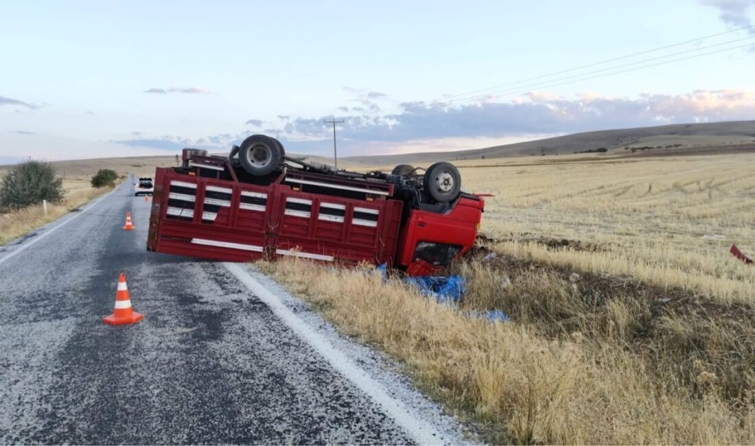 Afyonkarahisar’da Kamyonet Devrildi, Üç Kişi Yaralandı Afyonkarahisar'ın Emirdağ ilçesi Davulga beldesinde M.E.Y. yönetimindeki kamyonet devrildi. Kontrolden