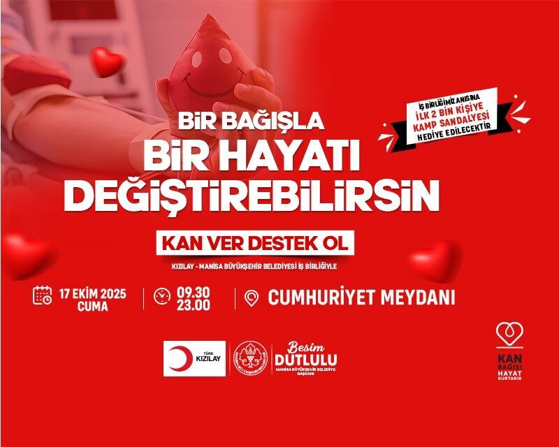 Manisa Büyükşehir Belediyesi ve Türk Kızılayı Ege Bölge Kan Merkezi,