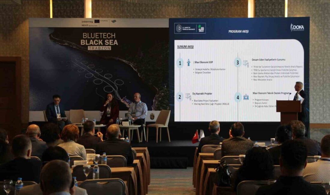 Trabzon'da düzenlenen Black Sea-BlueTech Demo Days toplantısında, mavi ekonominin teknolojiyle
