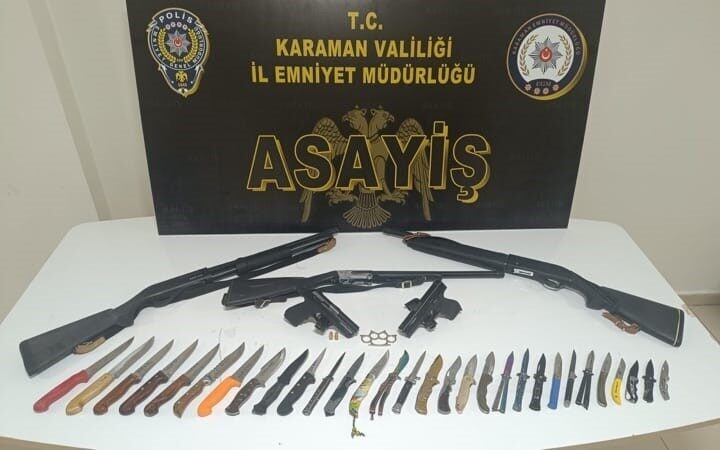 Karaman'da son bir haftada yapılan denetimlerde, aranan 12 şahıs tutuklanırken,