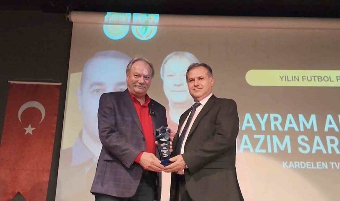 Kırıkkale'de düzenlenen 18. Anadolu Spor Ödülleri töreninde Kardelen Televizyonu'nun Spor