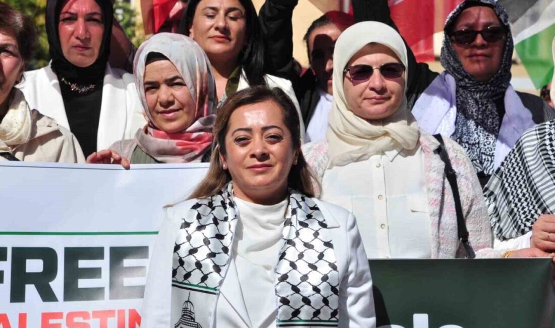 AK Parti Kadın Kolları, "Gazze için sessiz çığlık" etkinliğini Kars'ta