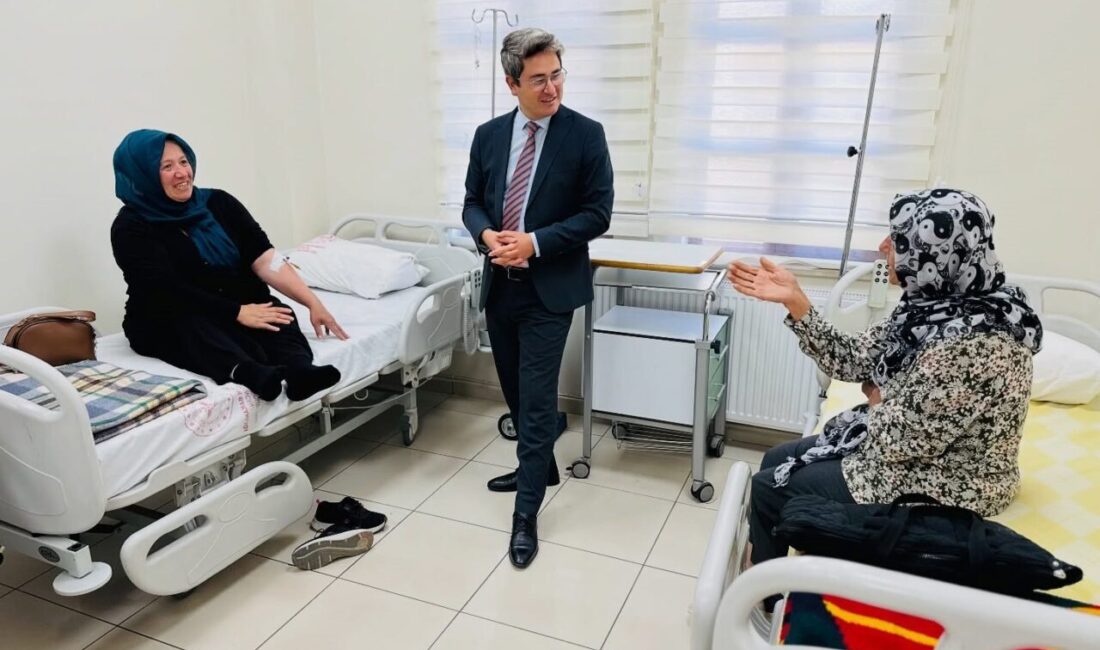Kemaliye Kaymakamı Emirhan Arıkan, Kemaliye Bekir Tiryakioğlu İlçe Hastanesi'ni ziyaret