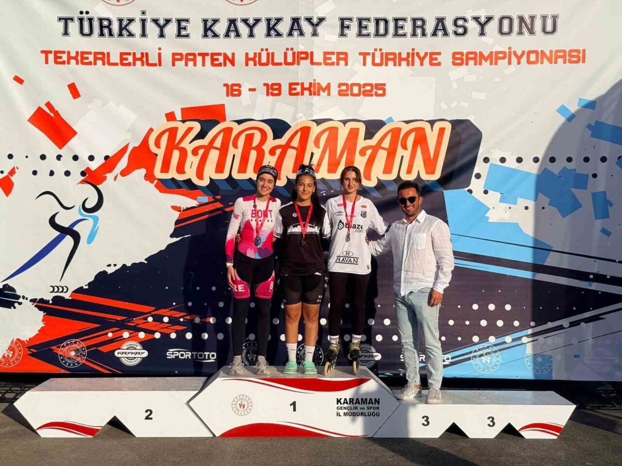 Tekerlekli Paten Türkiye Kulüpler Şampiyonası Karaman’da Gerçekleşti, Kayseri Şampiyon Oldu