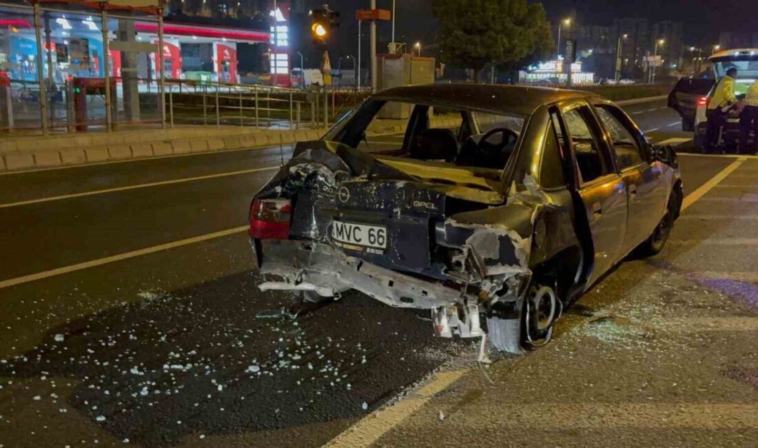 Kayseri'nin Kocasinan ilçesinde E.C. adlı ehliyetsiz ve alkollü sürücü, direksiyon