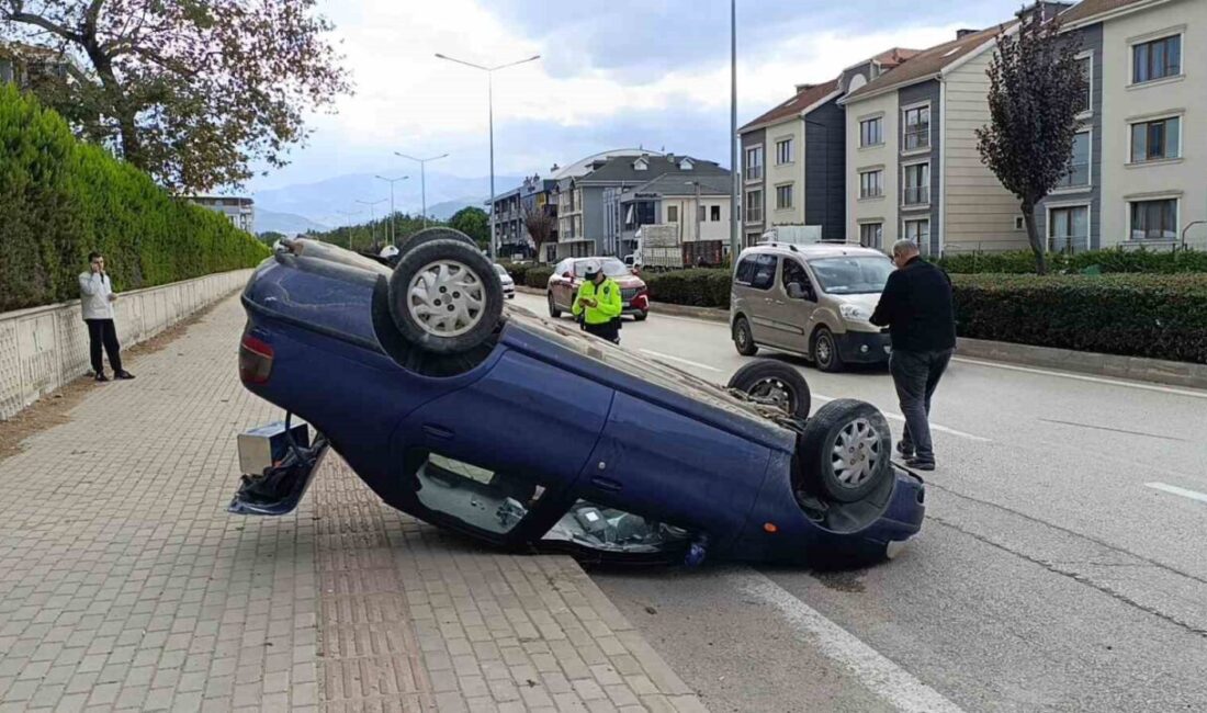 Bursa'nın İnegöl ilçesinde 19 yaşındaki Ömer A.'nın kullandığı otomobil, ani