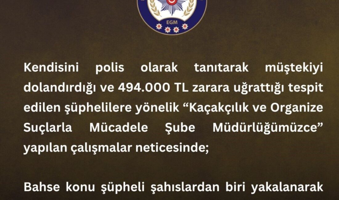 Bingöl'de dolandırıcılık yaptığı iddia edilen bir kişi, kendini polis olarak