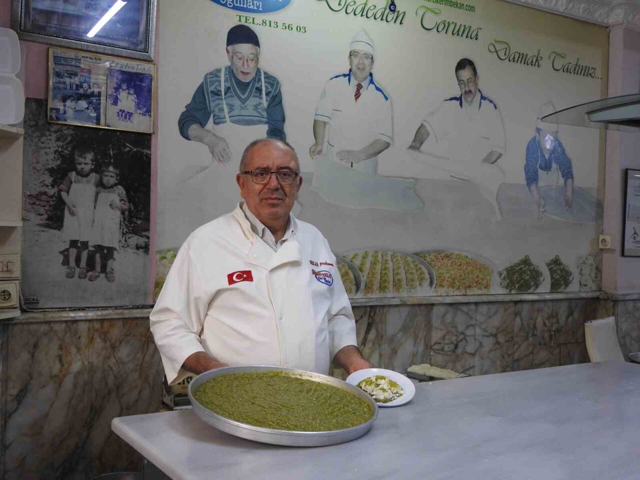 Kilis’in tescilli tatlısı Cennet Çamuru, kadayıf, fıstık, şeker ve kaymağın