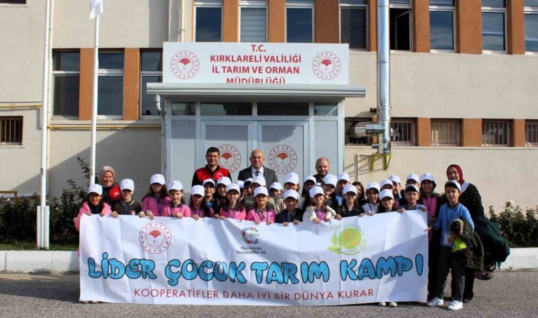 Kırklareli'nde "Lider Çocuk Tarım Kampı", "Uluslararası Kooperatifler Yılı" temasıyla Gökhan