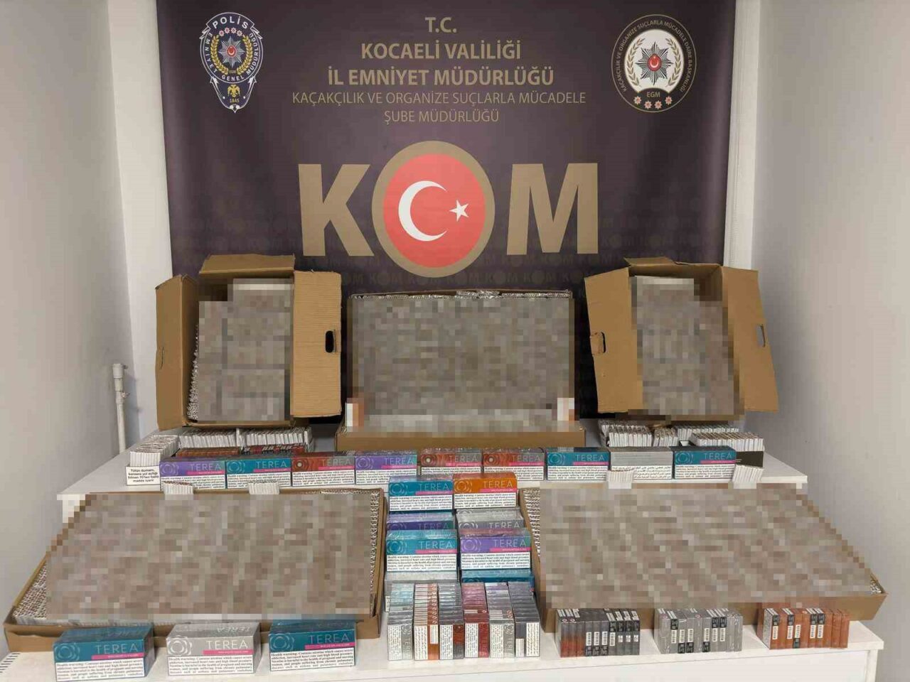 Kocaeli'nin Gölcük ilçesinde gerçekleştirilen bir operasyonda, 41 bin 880 dolu