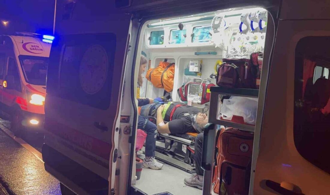 Kocaeli D-100 Karayolu'nda meydana gelen kazada, bir otomobil başka bir