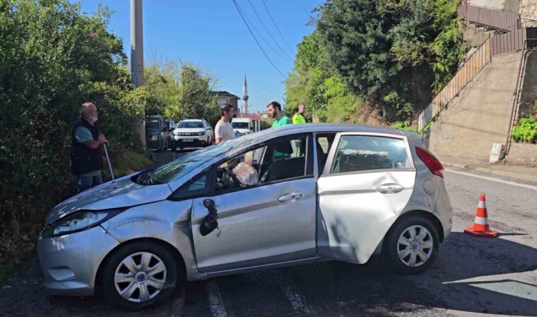 Zonguldak'ta sürücüsü K.Ç.K. olan otomobil, Kilimli yolu üzerinde kontrolden çıkarak