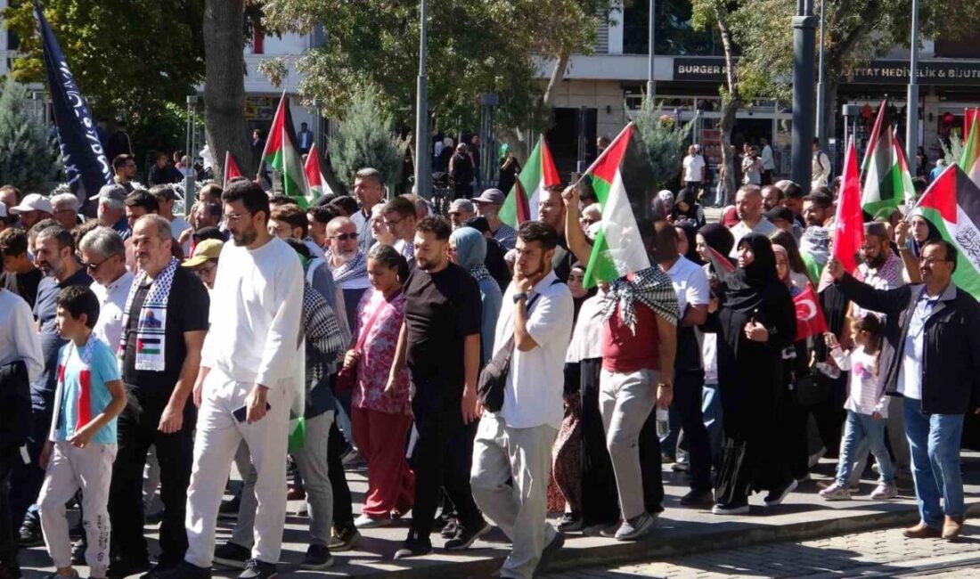 Konya'da, 7 Ekim 2023'ten bu yana süren İsrail saldırılarına karşı