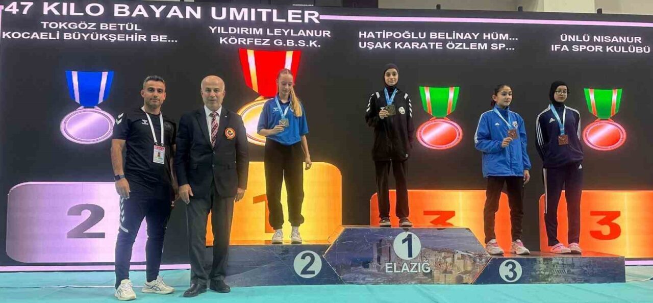Körfez Gençlerbirliği Spor Kulübü'nden Leylanur Yıldırım, Türkiye Şampiyonası'nda elde ettiği